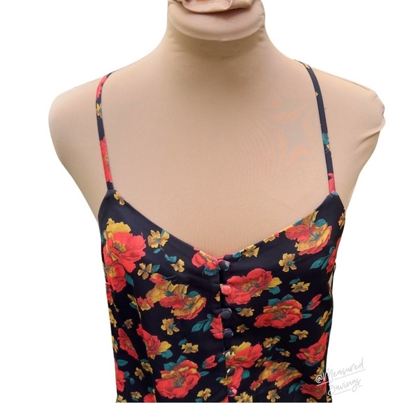 Medium - NWT - LPA X Revolve - Button-Up Floral Slip Maxi Dress - Low Back - Picture 6 of 13